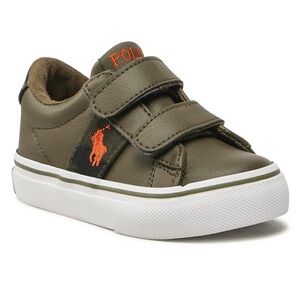 Polo by Ralph Lauren Kids' Olive and Orange Sneakers